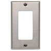 Leviton 1 Gang Decora Wallplate Stainless Steel SO26