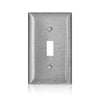 Leviton 1 Gang Toggle Switch Wallplate C Series Stainless Steel SS1-40
