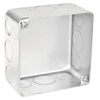 Caja de conexiones cuadrada de 4 pulgadas con fondo ciego y 2-1/8 pulgadas de profundidad con orificios para conductos 52171-SBB (paquete de 25)