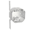 Abrazaderas BX para caja octogonal de 4 pulgadas y soporte vertical plano de 2-1/8 pulgadas de profundidad 54171-FBX (paquete de 30)
