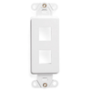 Leviton 2 Port Quickport Decora Insert White 41642-W