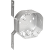 Abrazaderas no metálicas para caja octagonal de 4 pulgadas y soporte vertical plano de 1-1/2 pulgadas de profundidad 54151-FR (paquete de 50)