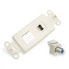 Leviton Decora Telephone and Video Insert Kit Ivory 41658-I