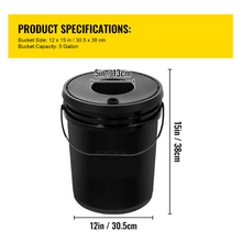 DWC Hydroponic System 5 Gal 5 Buckets Grow Kit for Leafy Vegetables