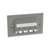 4 Port Mini-Com Classic Series Faceplate Horizontal Module ABS Sloped CFPHSL4IG