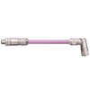 Igus BUS9041213 24 AWG 1P M12 5 Poles Pin A / Socket Angled B Connector Phoenix Contact TPE Harnessed Profibus Cable