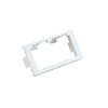 2 Port 1/3 Size Mini-Com Flat Modular Insert Faceplate Frame Mount CHF2MIW-X (Pack of 10)
