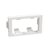 2 Port 1/3 Size Mini-Com Flat Modular Insert Faceplate Frame Mount CHF2MWH-X (Pack of 10)