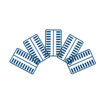 0.56x0.18 Plastic Snap Icon Data Image Faceplate ABS CIDBU-C (Pack of 100)