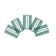 0.56x0.18 Plastic Snap Icon Data Image Faceplate ABS CIDGR-C (Pack of 100)