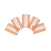 0.56x0.18 Plastic Snap Icon Data Image Faceplate ABS CIDOR-C (Pack of 100)