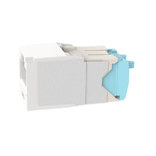 1 Port 28-30 AWG Mini-Com Cat6A 10Gig Jack Module TG Style UTP RJ45 CJT6X88TGAW