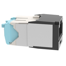 1 Port 28-30 AWG Mini-Com Cat6A 10Gig Jack Module TG Style UTP RJ45 CJT6X88TGBL