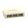 6 Port Mini-Com Surface Mount Boxe Quick Release ABS CBXQ6EI-A