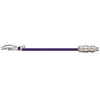 Igus CAT9531005 26 AWG 4P RJ45 Metal A / M12 X-Coded B Connector Telegärtner TPE Harnessed CAT6 Cable