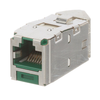 1 Port 22-26 AWG Mini-Com Cat6A Plus 45 Angled Jack Module TG Style Shielded RJ45 CJSLR6X88TGGRY