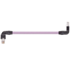 Igus CAT9240530 26 AWG 4P RJ45 L Above A / T Inward B Angled Connector Crossover Hirose PUR Harnessed CAT5e Cable