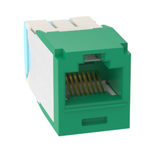 1 Port 28-30 AWG Mini-Com Cat6A 10Gig Jack Module TG Style UTP RJ45 CJT6X88TGGR