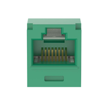 1 Port 28-30 AWG Mini-Com Cat6A 10Gig Jack Module TG Style UTP RJ45 CJT6X88TGGR