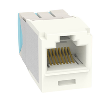 1 Port 28-30 AWG Mini-Com Cat6A 10Gig Jack Module TG Style UTP RJ45 CJT6X88TGIW