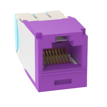 1 Port 28-30 AWG Mini-Com Cat6A 10Gig Jack Module TG Style UTP RJ45 CJT6X88TGVL (Pack of 10)