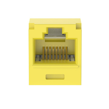 1 Port 28-30 AWG Mini-Com Cat6A 10Gig Jack Module TG Style UTP RJ45 CJT6X88TGYL