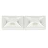 1.5x1.5 4 Way Cable Tie Mount #6 (M3) Screw Nylon 6.6 ABM3H-S6-T (Pack of 200)