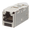 1 Port 22-26 AWG Mini-Com Cat6A Plus 45 Angled Jack Module TG Style Shielded RJ45 CJSLR6X88TGY
