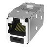 1 Port 22-26 AWG Mini-Com Cat6A 10Gig Jack Module Shielded TG Style RJ45 CJS6X88TGY-24 (Pack of 24)