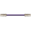 Igus CAT9340180 26 AWG 4P RJ45 M23 Hummel Housing Cap Nut A / Coupling B Connector Yamaichi PVC Harnessed CAT5e Cable