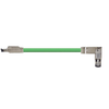 Igus CAT9361016 22 AWG 2P RJ45 Metal A / RJ45 Metal Angled B Connector Siemens PVC Harnessed Profinet Cable