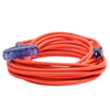 25FT 12/3 SJTW Cold Weather Triple Tap Extension Cord With CGM Orange