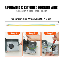 125/250V 30A RV Power Outlet Box Enclosed Lockable NEMA Weatherproof