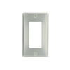 1-Gang Aluminum Decora Wallplate Standard Size 83401