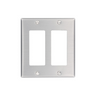 2-Gang Aluminum Decora Wallplate Standard Size 83409