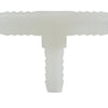 1/2X3/4 White Nylon Reducing Hose Barb Branch Tee 33435W