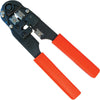 8×8 Built-In Cutting-Stripping Blade Crimp Tool For RJ45 Black Grip Handle 078-1016