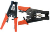 F BNC RCA/RG-58 (3C)RG59(4C) RG-6(5C) Compression/Crimping Tool Terminates Red Grip Handle. Interchangeable F (BNC RCA) Adjustable 078-1018