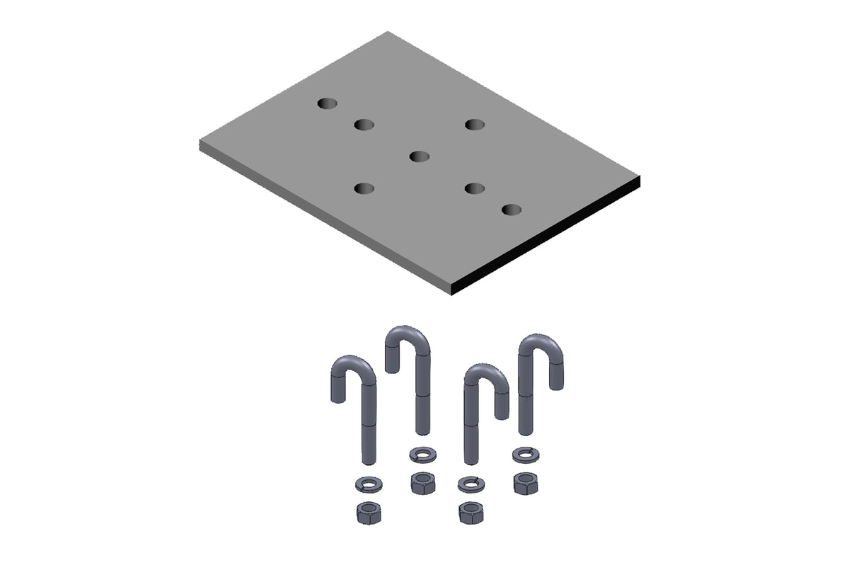 Channel Rack-To-Runway Mounting Plate using J -Bolts 4