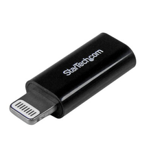 Compact Micro USB to Lightning Connector Apple MFi Certified Adapter Black