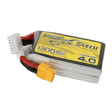 Tattu R-Line Version 4.0 1300mAh 4S1P 14.8V 130C Lipo Battery Pack With XT60 Plug