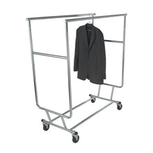 Collapsible Garment Rack w/ Double Round Tubing Hangrail Econoco RCS/3