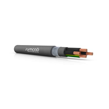 Sumflex 110400030190100 17 AWG 3C Bare Copper Shielded TC Braid PVC H05VVC4V5-K 300/500V Screened Cable