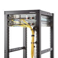 1U Vertical Server Rack 2.2x3.9" Cable Management D-Ring Hook Vertical