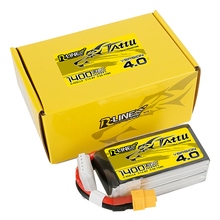 Tattu R-Line Version 4.0 1400mAh 4S1P 14.8V 130C Lipo Battery Pack With XT60 Plug