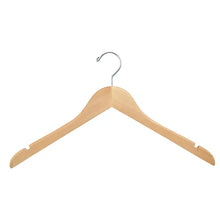 17" Wooden Wishbone Blouse & Dress Hanger Econoco WH1731NC (Pack of 100)