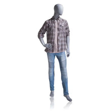 Male Mannequin - Oval Head, Right Hand on Hip, Left Leg Slightly Bent Econoco UBM-3
