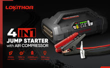 12 Volt Engine 2500A Lithium Powerful Jump Starter W/ Air Inflator JA302
