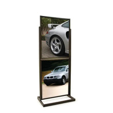 22" X 28" Double Bulletin Sign Holder With Rectangular Tubing Base Econoco BH55/MAB