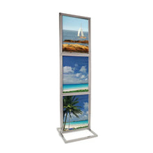 22" X 28" Triple Bulletin Sign Holder With Rectangular Tubing Base Econoco BH77